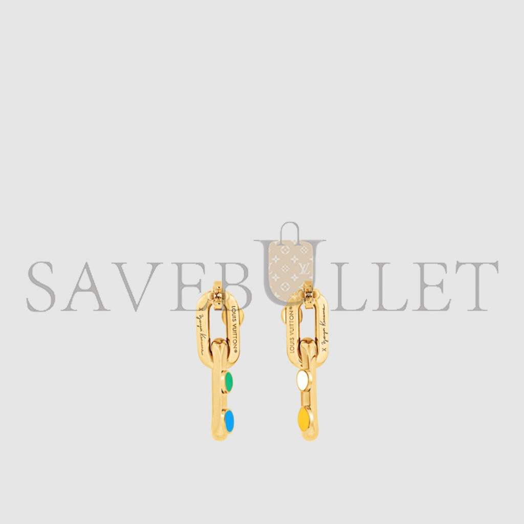 l**is V*t*n x yayoi kusama lv edge earrings m01065